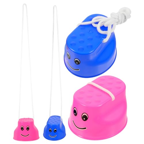 WOONEKY 4 Stück Balance Trainingsspielzeug Stelzen Pail Form mit Seilen Leicht und Tragbar Für Kindergarten Outdoor Garten Motorik und Gleichgewichtstraining WOONEKY 4 Stück Balance Trainingsspielzeug Stelzen Pail Form mit Seilen Leicht und Tragbar Für Kindergarten Outdoor Garten Motorik und Gleichgewichtstraining von WOONEKY