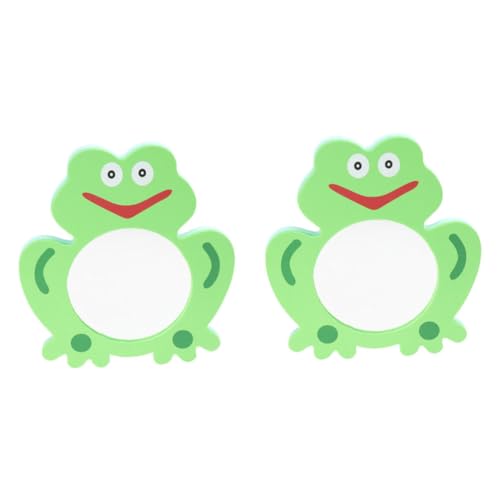 WOONEKY 4 Stück Frosch Spiegel Wasserspielzeug Badespielzeug Spiegel-duschspielzeug Kleinkinder Cartoon-Spiegel-Spielzeug Badewanne Spielzeug Badezeit Babyspielzeug Wannen Eva von WOONEKY