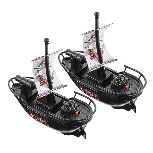 WOONEKY 4 Stück Spielzeugboot Piratenboot-Pool-Spielzeug Piratenboot Für Kinder Kinderboot Wasserspielzeug Poolspielzeug Für Kleinkinder Schwimmbad Spielzeug U-Boot-Spielzeug Plastik von WOONEKY