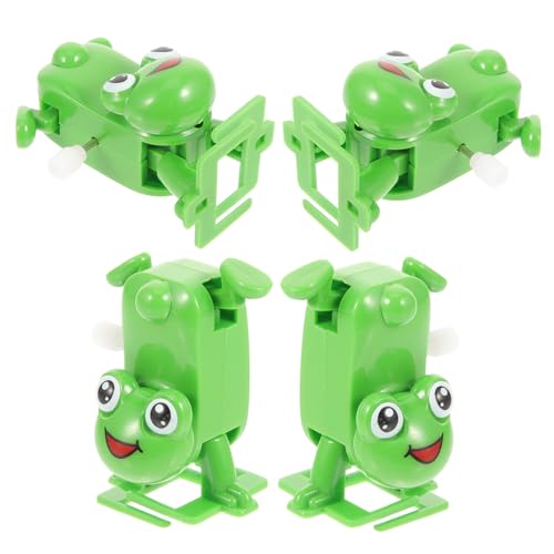 WOONEKY 4 Stück Teiliges Aufziehbare Froschspielzeuge aus Langlebigem Kunststoff Mechanismus für Einfache Handhabung Fördert Geschicklichkeit und Intelligenz als Geschenk und WOONEKY 4 Stück Teiliges Aufziehbare Froschspielzeuge aus Langlebigem Kunststoff Mechanismus für Einfache Handhabung Fördert Geschicklichkeit und Intelligenz als Geschenk und von WOONEKY