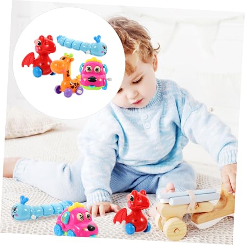 WOONEKY 4 Stück Teiliges Aufziehspielzeug Bunte Mechanische Cartoon Tierfiguren für Geburtstagsgeschenk Weihnachten Energiesparend ohne Batterie Geeignet für Jungen Zufällige Farbe WOONEKY 4 Stück Teiliges Aufziehspielzeug Bunte Mechanische Cartoon Tierfiguren für Geburtstagsgeschenk Weihnachten Energiesparend ohne Batterie Geeignet für Jungen Zufällige Farbe von WOONEKY