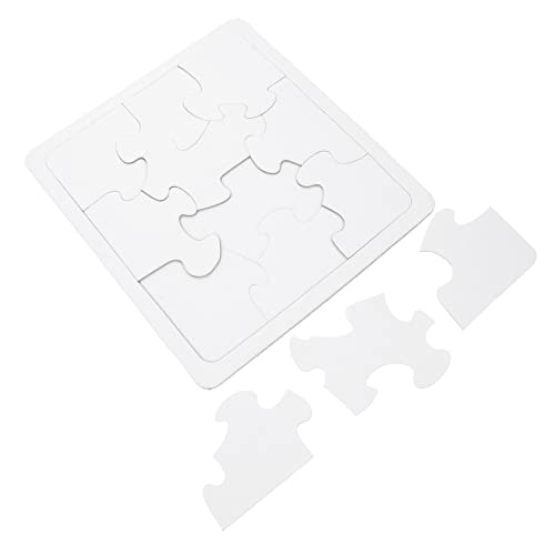 WOONEKY 4 Stück Teiliges Blanko Puzzle mit Abgerundeten Kanten Bemalbares DIY Kinderpuzzle zum Selbstgestalten Sichere Puzzleteile für Jungen und Mädchen Geeignet für Buntstifte Marker WOONEKY 4 Stück Teiliges Blanko Puzzle mit Abgerundeten Kanten Bemalbares DIY Kinderpuzzle zum Selbstgestalten Sichere Puzzleteile für Jungen und Mädchen Geeignet für Buntstifte Marker von WOONEKY
