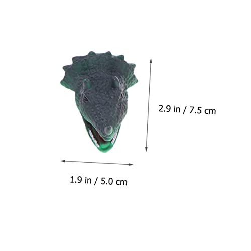WOONEKY 4 Stück Teiliges Dinosaurier Kopf Fingerpuppen aus Kunststoff Detailreiches Tier für Leichte Handpuppen zum Rollenspiel Pädagogisch Geeignet für Jungen und Mädchen WOONEKY 4 Stück Teiliges Dinosaurier Kopf Fingerpuppen aus Kunststoff Detailreiches Tier für Leichte Handpuppen zum Rollenspiel Pädagogisch Geeignet für Jungen und Mädchen von WOONEKY