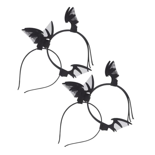 WOONEKY 4 Stück Teiliges Halloween Fledermaus-stirnband mit Gepolstertem Leichtem Design für Damen und Komfortabel für Lange Partynächte Detailreiches Fledermaus-cosplay-haaraccessoire für WOONEKY 4 Stück Teiliges Halloween Fledermaus-stirnband mit Gepolstertem Leichtem Design für Damen und Komfortabel für Lange Partynächte Detailreiches Fledermaus-cosplay-haaraccessoire für von WOONEKY