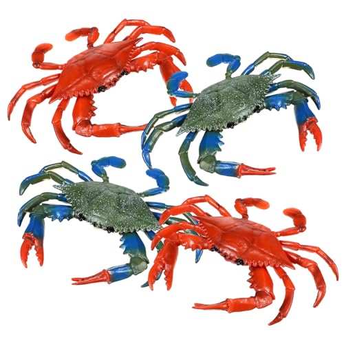 WOONEKY 4 Stück Teiliges Krabben Realistische Schwimmende Meerestiere Pädagogisches Simulationstier für Badewanne Pool Buntes Lernspielzeug für Jungen und Mädchen WOONEKY 4 Stück Teiliges Krabben Realistische Schwimmende Meerestiere Pädagogisches Simulationstier für Badewanne Pool Buntes Lernspielzeug für Jungen und Mädchen von WOONEKY
