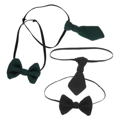 WOONEKY 4 Stück Teiliges Mini Fliegen Baumwollpuppen Stilvolle Strapazierfähige Puppenkleidung Accessoires in Schwarz und Grün Modische Puppenhaus Garderobe für Festliche Anlässe und WOONEKY 4 Stück Teiliges Mini Fliegen Baumwollpuppen Stilvolle Strapazierfähige Puppenkleidung Accessoires in Schwarz und Grün Modische Puppenhaus Garderobe für Festliche Anlässe und von WOONEKY