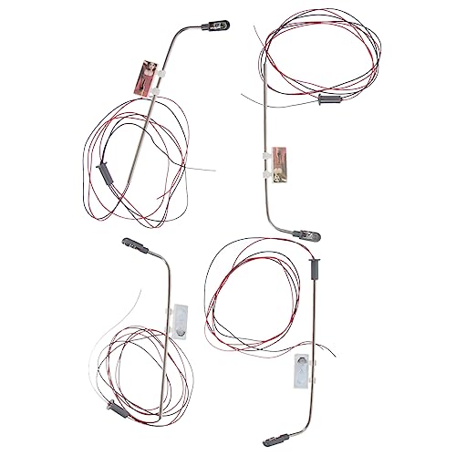 WOONEKY 4 Stück Teiliges Miniatur Straßenlaternen Modell aus Kunststoff und Realistische Puppenhaus Beleuchtung Langlebige Mikro Szene Dekoration für DIY Landschaft und Fotografie WOONEKY 4 Stück Teiliges Miniatur Straßenlaternen Modell aus Kunststoff und Realistische Puppenhaus Beleuchtung Langlebige Mikro Szene Dekoration für DIY Landschaft und Fotografie von WOONEKY