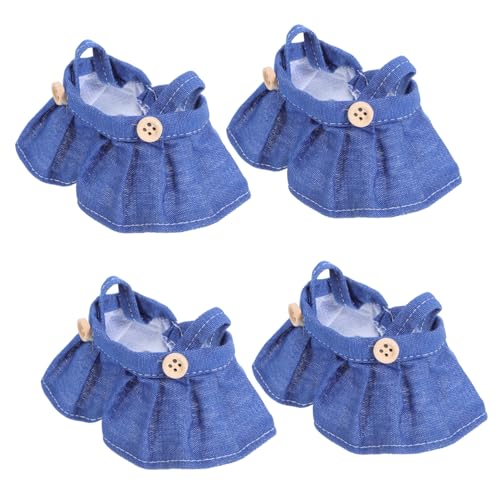 WOONEKY 4 Stück Teiliges Süße Puppenkleidung Overalls Rock Outfit Weiches Stoffkleid für Puppen Einfach Anzuziehen Modisch Komfortabel Geeignet für Cosplay und Sammeln WOONEKY 4 Stück Teiliges Süße Puppenkleidung Overalls Rock Outfit Weiches Stoffkleid für Puppen Einfach Anzuziehen Modisch Komfortabel Geeignet für Cosplay und Sammeln von WOONEKY