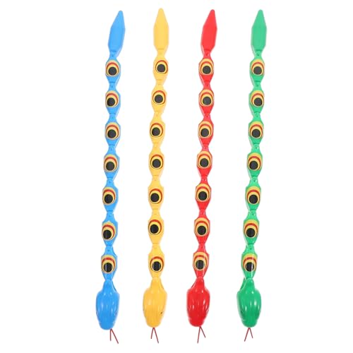 WOONEKY 4 Stück Teiliges Wendbares Schlangenspielzeug aus Langlebigem Kunststoff Realistische Bunte Schlangenskulptur mit Beweglichen Gelenken Lustiges Streichspielzeug und Halloween WOONEKY 4 Stück Teiliges Wendbares Schlangenspielzeug aus Langlebigem Kunststoff Realistische Bunte Schlangenskulptur mit Beweglichen Gelenken Lustiges Streichspielzeug und Halloween von WOONEKY