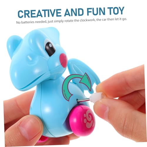 WOONEKY 4 Stück Teiliges Wind up Dinosaurier Spielzeugauto Abgerundetes Design Batterieloser Langlebiges Kunststoffmaterial für Kleinkinder Jungen Mädchen zum Kreativen WOONEKY 4 Stück Teiliges Wind up Dinosaurier Spielzeugauto Abgerundetes Design Batterieloser Langlebiges Kunststoffmaterial für Kleinkinder Jungen Mädchen zum Kreativen von WOONEKY