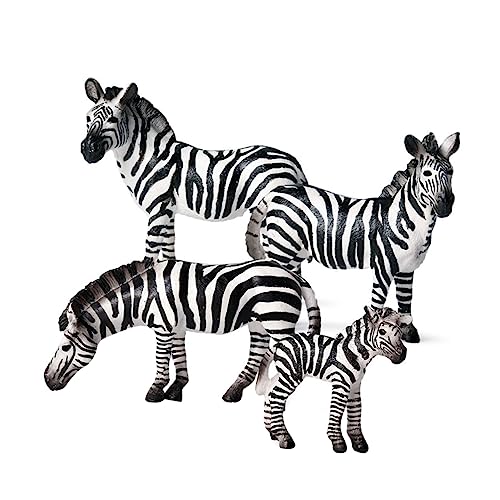 WOONEKY 4 Stück Zebra-Modell-Spielzeug Raupe Hundespielzeug Spielzeuge Kinderspielzeug von WOONEKY