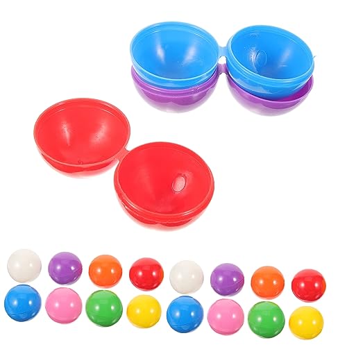 WOONEKY 40 STK Mit Spielzeug Lotteriekugeln Für Das Spiel Kugel Kugeln Partykugel-spielbälle Kaugummiautomatenkapseln Partyspielbälle Öffenbare Kugeln Gummiballmaschine Klare Bälle Plastik von WOONEKY