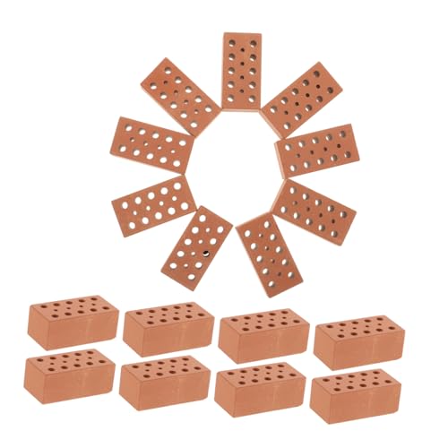 WOONEKY 40 Stück Teiliges Mini Bausteine aus Realistische Mini Ziegelsteine für DIY Puppenhaus Sandtisch und Modellbau Kindgerechtes Baumaterial zur Feinmotorik und Kreativität WOONEKY 40 Stück Teiliges Mini Bausteine aus Realistische Mini Ziegelsteine für DIY Puppenhaus Sandtisch und Modellbau Kindgerechtes Baumaterial zur Feinmotorik und Kreativität von WOONEKY