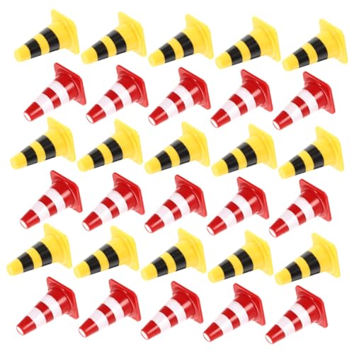 WOONEKY 40 Stück Teiliges Mini Verkehrsleitkegel Rot Gelb Pädagogisches Verkehrssicherheitsspielzeug für Mini Baustellen Fördert Verkehrszeichen erkennung und Interaktives Lernen WOONEKY 40 Stück Teiliges Mini Verkehrsleitkegel Rot Gelb Pädagogisches Verkehrssicherheitsspielzeug für Mini Baustellen Fördert Verkehrszeichen erkennung und Interaktives Lernen von WOONEKY