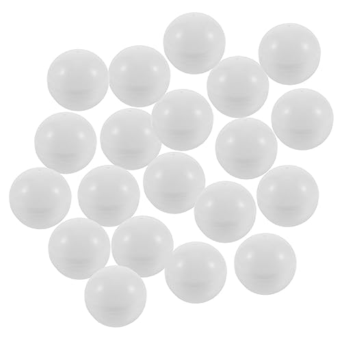 WOONEKY 40Pcs Ball Tomlosle Tarifle Game Verlosung Kleine Offene Bälle Tomble Bälle Öffnungsbezogene Gewinnspielkugeln Tomble Ball Game Hohlkugeln Für Verlosung Weißer Ball Weiße Bälle von WOONEKY