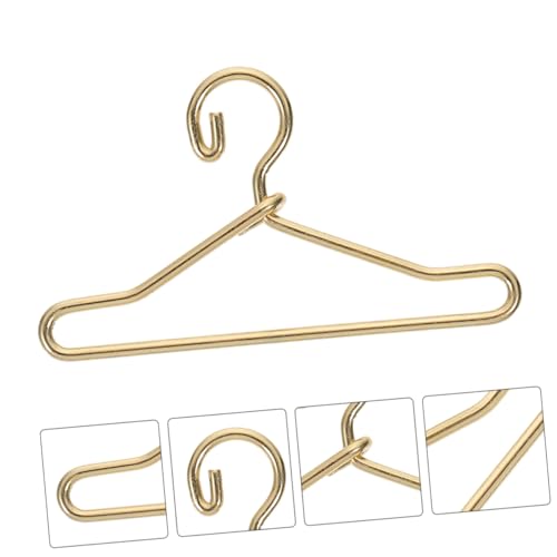 WOONEKY 45 Stück Teiliges Mini Kleiderbügel für Puppenschrank Stabile Goldfarbene Miniatur Aufhänger Langlebig und Dekorativ für Puppenkleidung und Puppenhaus Zubehör WOONEKY 45 Stück Teiliges Mini Kleiderbügel für Puppenschrank Stabile Goldfarbene Miniatur Aufhänger Langlebig und Dekorativ für Puppenkleidung und Puppenhaus Zubehör von WOONEKY