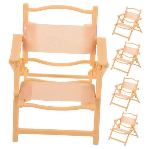 WOONEKY 5 Stück Teiliges Mini Liegestuhl Faltbare Puppen Liegestühle aus Kunststoff Realistisches Camping-Design Kompatibel mit Verschiedenen Puppengrößen für Indoor Outdoor Rollenspiele WOONEKY 5 Stück Teiliges Mini Liegestuhl Faltbare Puppen Liegestühle aus Kunststoff Realistisches Camping-Design Kompatibel mit Verschiedenen Puppengrößen für Indoor Outdoor Rollenspiele von WOONEKY
