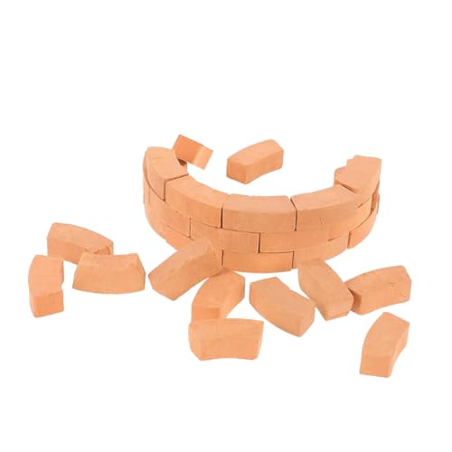 WOONEKY 50 Stück Miniatur Ziegelsteine Echt Robuste Mini Bausteine Für DIY Puppenhaus Modellbau Kreatives Handwerk Lernspielzeug Familienprojekt WOONEKY 50 Stück Miniatur Ziegelsteine Echt Robuste Mini Bausteine Für DIY Puppenhaus Modellbau Kreatives Handwerk Lernspielzeug Familienprojekt von WOONEKY