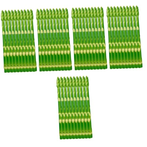 WOONEKY 50 Stück Simulation Spargeldekore Spargel Vitrine Requisit lebensechter gefälschter Spargel Fälschung The Green die grünen Spargelstütze für die Küche Küchensimulation Spargel PVC von WOONEKY