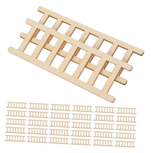 WOONEKY 50 Stück Teiliges Mini Holzleiter Stabile Miniatur Puppenhaus Treppe Realistisches DIY Handwerkszubehör Vielseitig Einsetzbar für Feengarten Miniaturlandschaft und Puppenmöbel WOONEKY 50 Stück Teiliges Mini Holzleiter Stabile Miniatur Puppenhaus Treppe Realistisches DIY Handwerkszubehör Vielseitig Einsetzbar für Feengarten Miniaturlandschaft und Puppenmöbel von WOONEKY