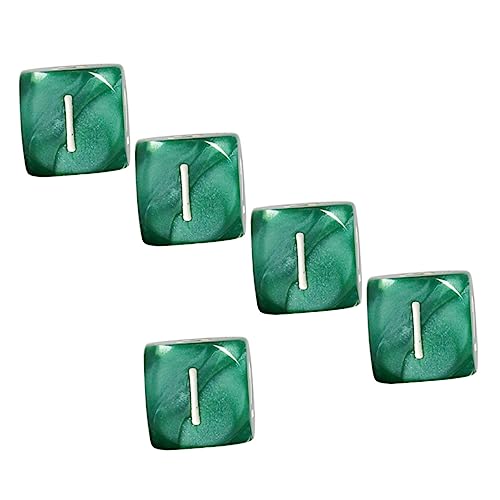 WOONEKY 5St Würfel aus Acryl lichtwürfel filges настольные игры spielewürfel Game of dice Spielwürfel Spielzeuge sechsseitige Würfel Würfelspiel Spiel Requisiten Unterhaltungswürfel von WOONEKY