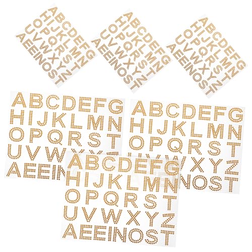 WOONEKY 6 Blätter Teiliges Selbstklebende Acryl Strasssteine Aufkleber DIY Dekoration für Kleidung Taschen Handys Schuhe Notizbücher Personalisierte Buchstaben Sticker zum Basteln und WOONEKY 6 Blätter Teiliges Selbstklebende Acryl Strasssteine Aufkleber DIY Dekoration für Kleidung Taschen Handys Schuhe Notizbücher Personalisierte Buchstaben Sticker zum Basteln und von WOONEKY