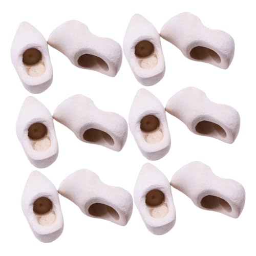 WOONEKY 6 Paare Unvollendete DIY Mini Holzclogs für Puppenhaus-deko Vielseitige Miniatur-schuhhandwerk Detailreiche Mini-Schuhe für Bastelprojekte und Sammler WOONEKY 6 Paare Unvollendete DIY Mini Holzclogs für Puppenhaus-deko Vielseitige Miniatur-schuhhandwerk Detailreiche Mini-Schuhe für Bastelprojekte und Sammler von WOONEKY