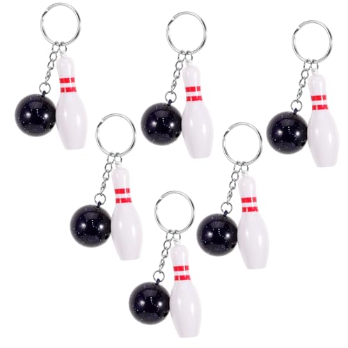 WOONEKY 6 Stück Mini Bowling Schlüsselanhänger Kreativ und Stilvoll Schlüsselbund Anhänger für Kindergeburtstag Mitgebsel und Geschenkidee WOONEKY 6 Stück Mini Bowling Schlüsselanhänger Kreativ und Stilvoll Schlüsselbund Anhänger für Kindergeburtstag Mitgebsel und Geschenkidee von WOONEKY