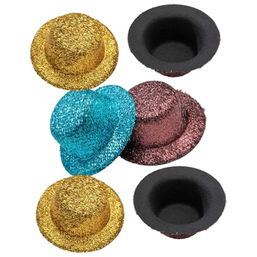 WOONEKY 6 Stück Teiliges Bunter Glitzer Mini top hüte für DIY Puppen Kostüm Party Deko Kreative Hüte Bastelzubehör für Haustiere und Figuren Zufällige Farbe Zufällige Farbe WOONEKY 6 Stück Teiliges Bunter Glitzer Mini top hüte für DIY Puppen Kostüm Party Deko Kreative Hüte Bastelzubehör für Haustiere und Figuren Zufällige Farbe Zufällige Farbe von WOONEKY