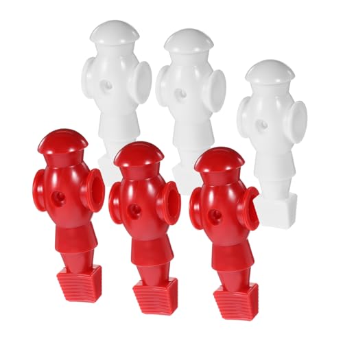 WOONEKY 6 Stück Teiliges Ersatzteile Leichte Standardgroße Kickerfiguren für Foosball Tisch Geeignet für Standardstangen Rot und Weiß Pro WOONEKY 6 Stück Teiliges Ersatzteile Leichte Standardgroße Kickerfiguren für Foosball Tisch Geeignet für Standardstangen Rot und Weiß Pro von WOONEKY