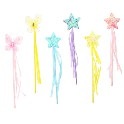 WOONEKY 6 Stück Teiliges Feenstab mit Schmetterlingsmotiven Leichte Magiestäbe für Kindergeburtstag Verkleidung Bühnenauftritte Halloween Cosplay und Fantasievolles Spiel WOONEKY 6 Stück Teiliges Feenstab mit Schmetterlingsmotiven Leichte Magiestäbe für Kindergeburtstag Verkleidung Bühnenauftritte Halloween Cosplay und Fantasievolles Spiel von WOONEKY