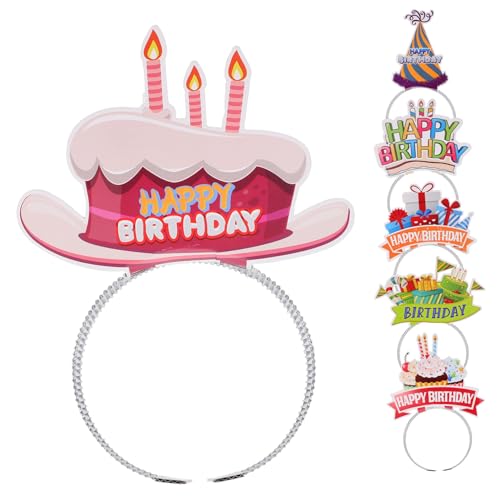 WOONEKY 6 Stück Teiliges Geburtstags Haarband Buntes Papier Haarreif Partydekoration Verstellbar und Bequem für Mädchen und Frauen Festlicher Kopfschmuck für Geburtstagsfeiern und Partys WOONEKY 6 Stück Teiliges Geburtstags Haarband Buntes Papier Haarreif Partydekoration Verstellbar und Bequem für Mädchen und Frauen Festlicher Kopfschmuck für Geburtstagsfeiern und Partys von WOONEKY