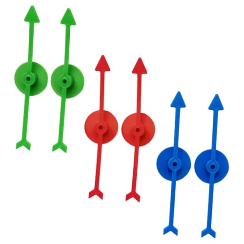 WOONEKY 6 Stück Teiliges Kunststoff Spielpfeil Multifunktionale Spielzeiger für DIY Brettspiele Interaktives Partyspiel Zubehör Lang Farben für Unterricht und Familienspiele WOONEKY 6 Stück Teiliges Kunststoff Spielpfeil Multifunktionale Spielzeiger für DIY Brettspiele Interaktives Partyspiel Zubehör Lang Farben für Unterricht und Familienspiele von WOONEKY