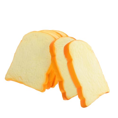 WOONEKY 6 Stück Teiliges Realistische Fake Toast Brotscheiben aus PU Stabile und Verblassungsresistente Deko-Modelle für Hochzeit Fotografie Küchen Schaufenster-Dekoration WOONEKY 6 Stück Teiliges Realistische Fake Toast Brotscheiben aus PU Stabile und Verblassungsresistente Deko-Modelle für Hochzeit Fotografie Küchen Schaufenster-Dekoration von WOONEKY