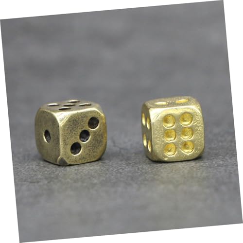 WOONEKY 6 Stück Teiliges Retro Kupfer Würfel Mehrseitige Spielwürfel mit Antikem Finish für Bar Faschingsdeko Robustes Zubehör für Brettspiele und Partyspaß WOONEKY 6 Stück Teiliges Retro Kupfer Würfel Mehrseitige Spielwürfel mit Antikem Finish für Bar Faschingsdeko Robustes Zubehör für Brettspiele und Partyspaß von WOONEKY