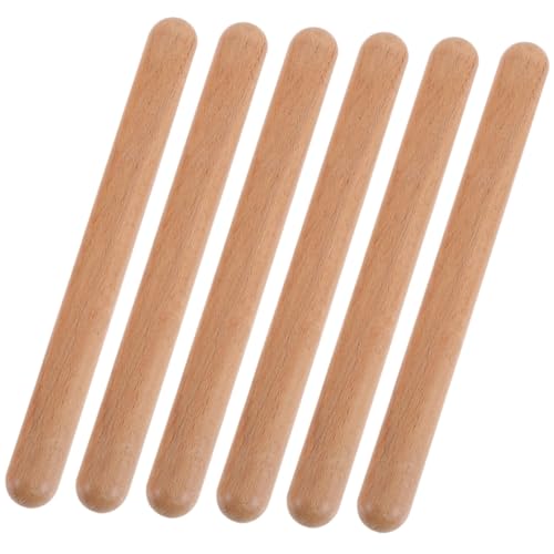 WOONEKY 6 Stück Teiliges Rhythmusstöcke aus Holz Pädagogisches Schlaginstrument Fördert Kreative Musikalität und Kognitive Entwicklung Sicher Leicht zu Bedienen für Kleinkinder und WOONEKY 6 Stück Teiliges Rhythmusstöcke aus Holz Pädagogisches Schlaginstrument Fördert Kreative Musikalität und Kognitive Entwicklung Sicher Leicht zu Bedienen für Kleinkinder und von WOONEKY
