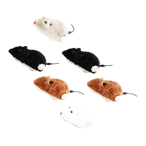WOONEKY 6 Stück Teiliges Wind Up Mäuse Lebensechte Mechanismus Plüschmäuse Batteriefrei Sicher und Interaktiv als Kinderzimmerdeko und Partygeschenk für Mädchen Zufällige Zufällige Farbe WOONEKY 6 Stück Teiliges Wind Up Mäuse Lebensechte Mechanismus Plüschmäuse Batteriefrei Sicher und Interaktiv als Kinderzimmerdeko und Partygeschenk für Mädchen Zufällige Zufällige Farbe von WOONEKY