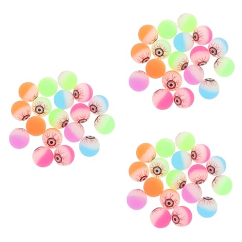 WOONEKY 60 Stk Eye Hüpfball halloween halloween assecoires toys Spielzeug für Kinder Halloween Augäpfel Requisiten Gruselige Augen-Requisiten knifflige Augäpfel Plastik von WOONEKY