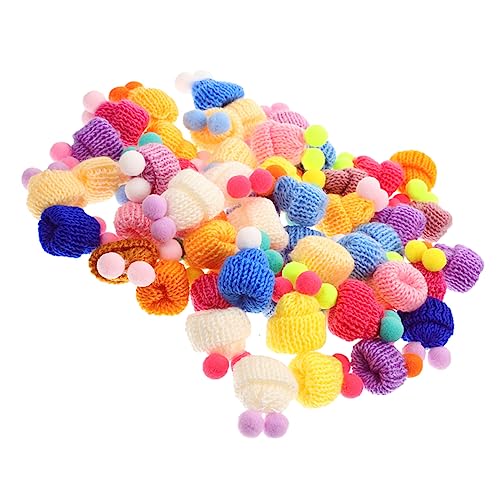 WOONEKY 60 Stück Teiliges Mini Strickmützen Bunte Kleine Puppenhüte Handgestrickt DIY Bastelzubehör für Schmuck Deko Weihnachtsbaum Ornamente und Puppenhaus Accessoires Zufällige Farbe WOONEKY 60 Stück Teiliges Mini Strickmützen Bunte Kleine Puppenhüte Handgestrickt DIY Bastelzubehör für Schmuck Deko Weihnachtsbaum Ornamente und Puppenhaus Accessoires Zufällige Farbe von WOONEKY