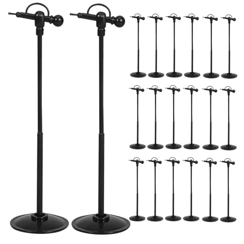 WOONEKY 60 Stück Teiliges Miniatur Mikrofon mit Ständer Spielzeugmikrofone Kleine Mikrofonsimulation für Puppenhäuser Vielseitige Dekoration und Rollenspiel für Sammler WOONEKY 60 Stück Teiliges Miniatur Mikrofon mit Ständer Spielzeugmikrofone Kleine Mikrofonsimulation für Puppenhäuser Vielseitige Dekoration und Rollenspiel für Sammler von WOONEKY