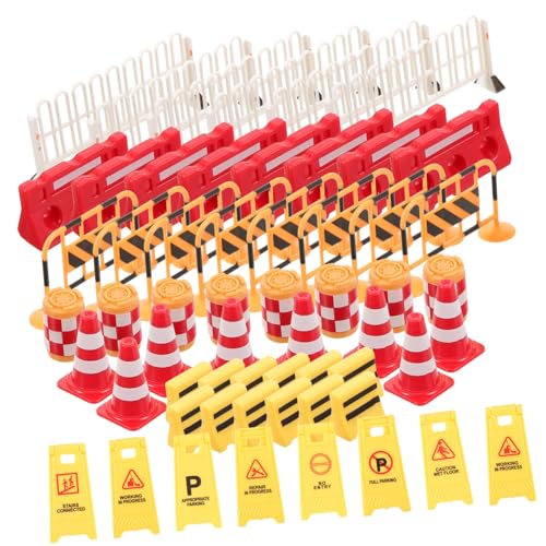 WOONEKY 62 Stück Teiliges Verkehrszeichen aus Langlebigem Miniatur Straßensperren und Baustellenschildern für Fördert Verkehrssicherheit und Lernspiel für Eltern Junge Mädchen Interaktion WOONEKY 62 Stück Teiliges Verkehrszeichen aus Langlebigem Miniatur Straßensperren und Baustellenschildern für Fördert Verkehrssicherheit und Lernspiel für Eltern Junge Mädchen Interaktion von WOONEKY