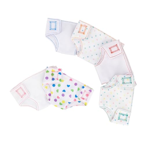 WOONEKY 6pcs Baby Puppe Outfits Für Mädchen Spielzeug 18 Zoll Puppe Windel Set Zubehör von WOONEKY