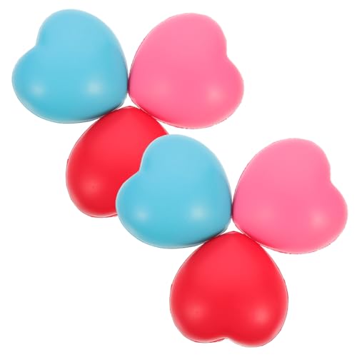 WOONEKY 6st Herz-Stress-Ball Entzückendes Kinderspielzeug Mini-stressbälle Lustiger Stressball Spielzeug Zum Stressabbau Im Büro Lustige Stressbälle Herz-Stress-bälle Stressbälle Masse Pu von WOONEKY