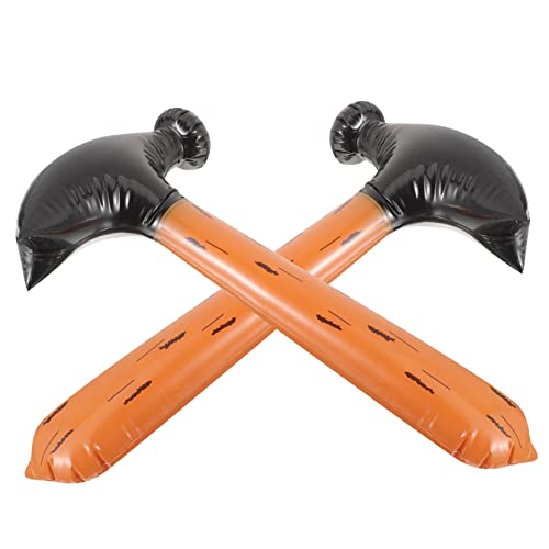 WOONEKY 8 Stück Aufblasbares Hammerspielzeug Bauwerkzeug Ballon Kampfhammer Rollenspielspielzeug Aufblasbarer Stock Kinderspielzeug Halloween Hammerspielzeug Großer Aufblasbarer von WOONEKY