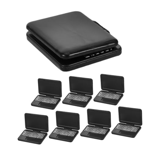 WOONEKY 8 Stück Puppenhaus Computer Computer Miniatur Laptop Miniatur Laptop Elektronik Mini Für Mädchen Mini Notebook Ständer Schwarzer WOONEKY 8 Stück Puppenhaus Computer Computer Miniatur Laptop Miniatur Laptop Elektronik Mini Für Mädchen Mini Notebook Ständer Schwarzer von WOONEKY
