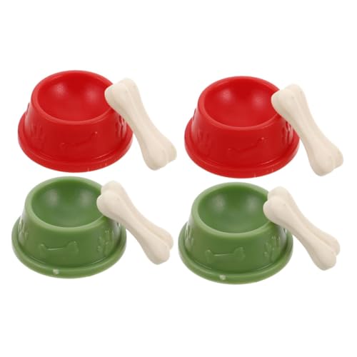 WOONEKY 8 Stück Puppenhaus Hundeschüssel Teilig Miniatur Tierfutternapf mit Knochen Realistisches Haustierzubehör für Kleine Hunde Katzen WOONEKY 8 Stück Puppenhaus Hundeschüssel Teilig Miniatur Tierfutternapf mit Knochen Realistisches Haustierzubehör für Kleine Hunde Katzen von WOONEKY