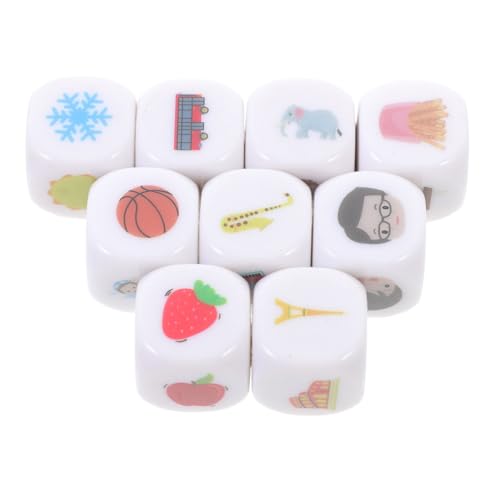 WOONEKY 9 Stück Teiliges Storytelling Würfel mit Einzigartigen Motiven Pädagogisches Sprachlernspielzeug für Fördert Kreativität Logisches und Ausdrucksfähigkeit Praktischer WOONEKY 9 Stück Teiliges Storytelling Würfel mit Einzigartigen Motiven Pädagogisches Sprachlernspielzeug für Fördert Kreativität Logisches und Ausdrucksfähigkeit Praktischer von WOONEKY