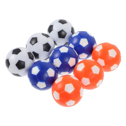 WOONEKY 9Pcs Kinder Mini Tisch Fußballmaschine Zubehör 28Mm Farbfußball Mini Model Desk Game Bälle Tischspiel Bälle Austauschbarer Tischfußball Bälle Tisch Fußball Ersatz von WOONEKY