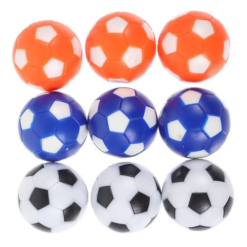 WOONEKY 9St tischfussballtisch Foosball spieltisch Kicker Bälle für Kickerspiele Bälle für Tischspiele Tischfußball Desktop-Fußballzubehör Hüften (umweltfreundliches Harz) Colorful von WOONEKY