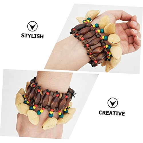 WOONEKY Afrikanischer Tribalshell Armband Handglocke Trommel Glockenspiel für Mädchen und Frauen Stilvoll Langlebig Einfach Anzuziehen für Tanz und Musikspaß WOONEKY Afrikanischer Tribalshell Armband Handglocke Trommel Glockenspiel für Mädchen und Frauen Stilvoll Langlebig Einfach Anzuziehen für Tanz und Musikspaß von WOONEKY